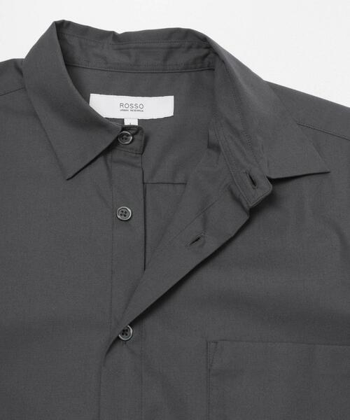 URBAN RESEARCH ROSSO MEN（アーバンリサーチロッソメン）の「『XLサイズあり』『防シワ/防臭』アーバンリラックスブロード半袖シャツ（シャツ/ブラウス・メンズ・チャコールグレー/ブルー/ライトブルー/カーキ/ネイビー/ホワイト・X-LARGE/LARGE/MEDIUM/SMALL）」の14枚目の写真