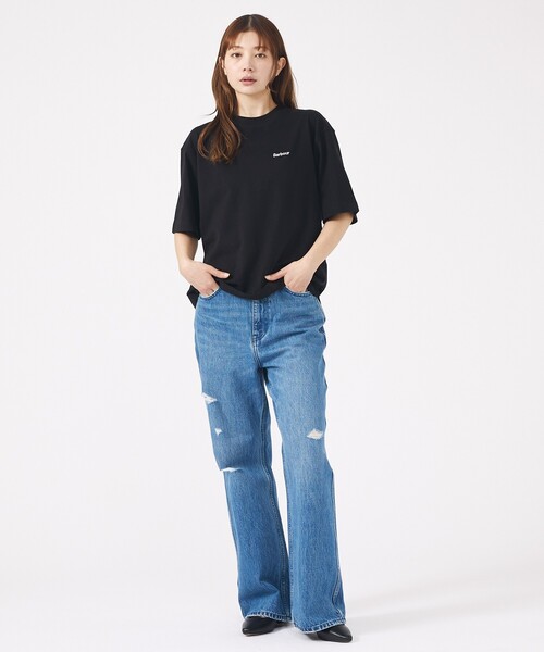 Barbour(バブアー)の「【Barbour / バブアー】マージョリーコットンロゴ刺繍Tシャツ / MARJORIET-SHIRT/半袖/【WEB限定】(Tシャツ/カットソー・レディース・グレー/ブラック/ホワイト・フリー)」の5枚目の写真