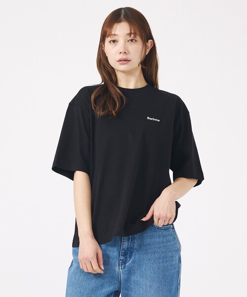 Barbour(バブアー)の「【Barbour / バブアー】マージョリーコットンロゴ刺繍Tシャツ / MARJORIET-SHIRT/半袖/【WEB限定】(Tシャツ/カットソー・レディース・グレー/ブラック/ホワイト・フリー)」の7枚目の写真