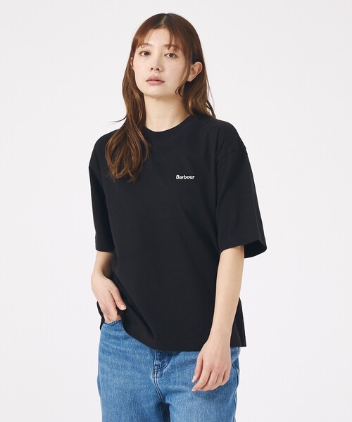 Barbour(バブアー)の「【Barbour / バブアー】マージョリーコットンロゴ刺繍Tシャツ / MARJORIET-SHIRT/半袖/【WEB限定】(Tシャツ/カットソー・レディース・グレー/ブラック/ホワイト・フリー)」の9枚目の写真