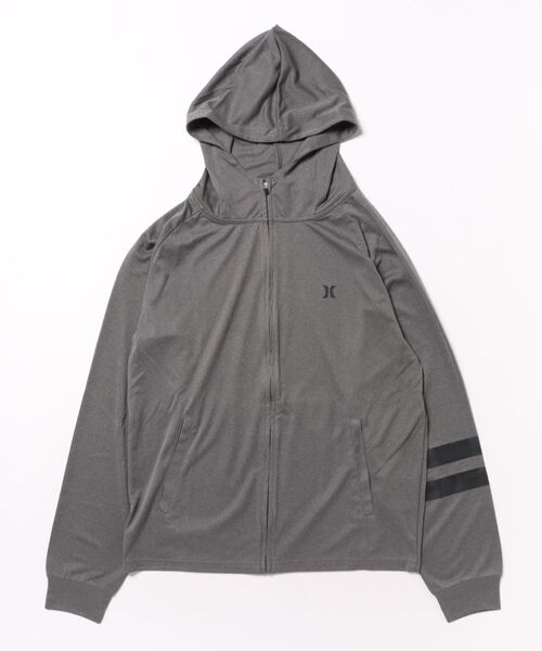 Hurley (ハーレー)の「【Hurley:ハーレー】ジップアップラッシュパーカー UPF50+×速乾×遮熱機能 ラッシュフーディー RASH ICON BP ZIP UP HOODIE(ラッシュガード・メンズ・ホワイト/チャコールグレー/ブラック・LARGE/MEDIUM/SMALL/X-LARGE)」の16枚目の写真