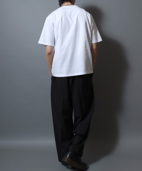 ANPAS(アンパス)の「Premium Feel Cotton T-Shirt / プレミアムタッチ コットン 半袖Tシャツ 無地T メンズ レディース ユニセックス カットソー 夏(Tシャツ/カットソー・メンズ・ホワイト/ブラック・S/M/L)」の9枚目の写真