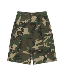 CAMO BERMUDA PANTS - KHAKI