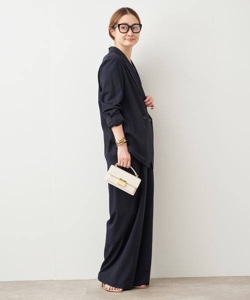 Deuxieme Classe(ドゥーズィエムクラス)の「追加 SPWOOL シャツジャケット(テーラードジャケット・レディース・ネイビー・FREE)」の7枚目の写真