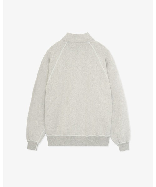 FRONT 11201(フロントワンワントゥーオーワン)の「REDE HANMOU Half Zip Sweatshirt(スウェット・メンズ・グレー・S/M/L/XL)」の2枚目の写真