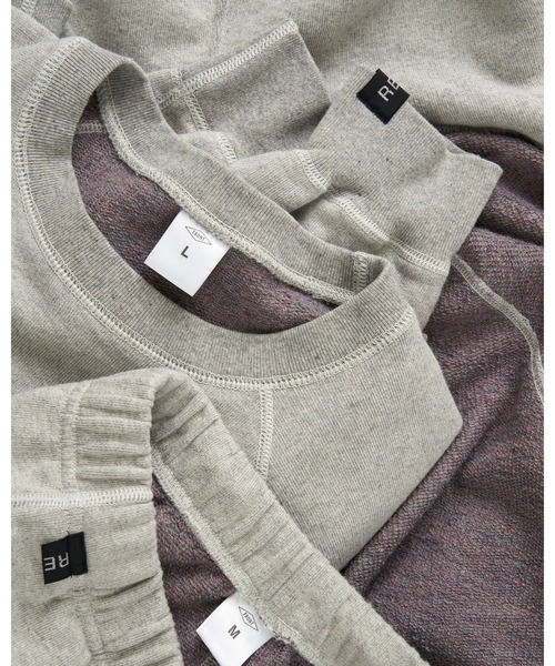 FRONT 11201(フロントワンワントゥーオーワン)の「REDE HANMOU Half Zip Sweatshirt(スウェット・メンズ・グレー・S/M/L/XL)」の5枚目の写真