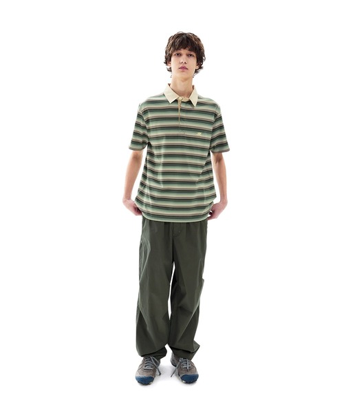 SUNLOVE(サンラブ)の「Striped Caddie Polo(ポロシャツ・レディース・グレー/グリーン/レッド・S/M/L/XL)」の11枚目の写真