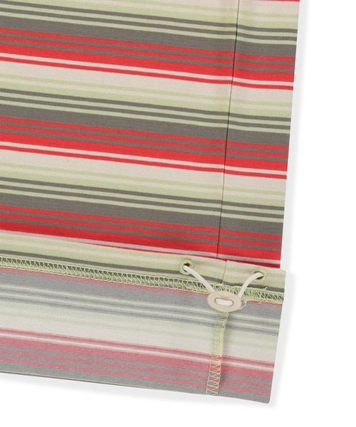 SUNLOVE(サンラブ)の「Striped Caddie Polo(ポロシャツ・レディース・グレー/グリーン/レッド・S/M/L/XL)」の14枚目の写真