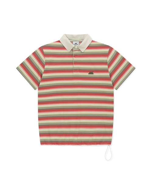SUNLOVE(サンラブ)の「Striped Caddie Polo(ポロシャツ・レディース・グレー/グリーン/レッド・S/M/L/XL)」の16枚目の写真