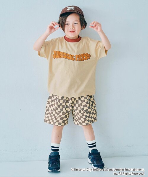 p.premier（ピードットプルミエ）の「イロチ買いしたい総柄ツイルワークハーフパンツ（その他パンツ・キッズ・ブラック/カーキ/ベージュ/チャコール/インディゴブルー/イエロー/ブラウン/キャメル/ピンク・80/90/100/110/120/130/140）」の20枚目の写真
