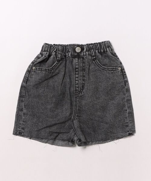Ocean&Ground(オーシャン&グラウンド)の「カラーデニムワイドショーツ(デニムパンツ・キッズ・グリーン/ブラック・140/130/120/110/100)」の2枚目の写真