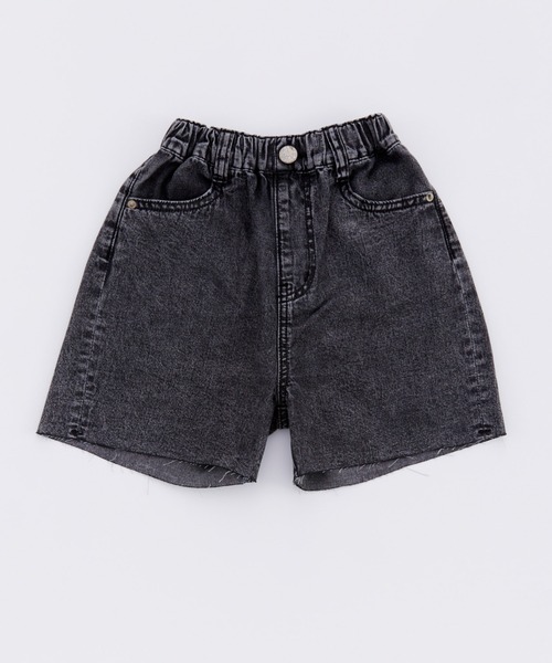 Ocean&Ground(オーシャン&グラウンド)の「カラーデニムワイドショーツ(デニムパンツ・キッズ・グリーン/ブラック・140/130/120/110/100)」の9枚目の写真