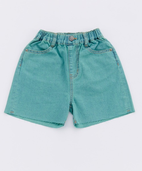 Ocean&Ground(オーシャン&グラウンド)の「カラーデニムワイドショーツ(デニムパンツ・キッズ・グリーン/ブラック・140/130/120/110/100)」の10枚目の写真