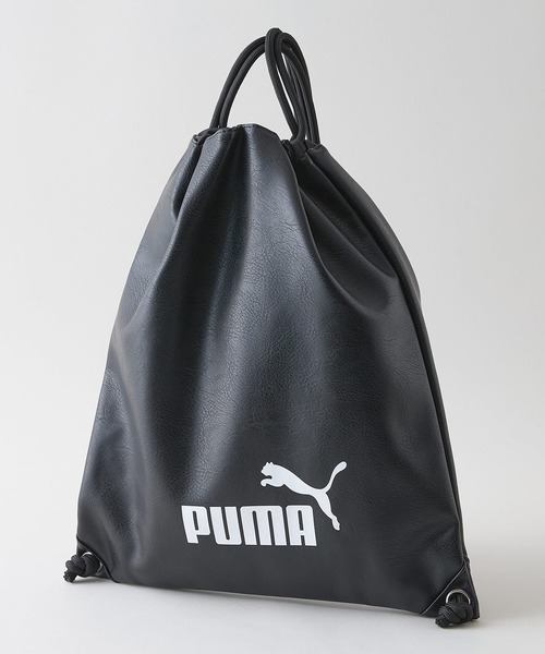 PUMA(プーマ)の「【PUMA/プーマ】【PUレザー 高見え】ビンテージPUナップサック 巾着バッグ メンズ レディース レトロ ストリート y2k スポーツミックス 古着風 おしゃれ(バックパック/リュック・メンズ・ブラウン/グリーン/ブラック・FREE)」の14枚目の写真