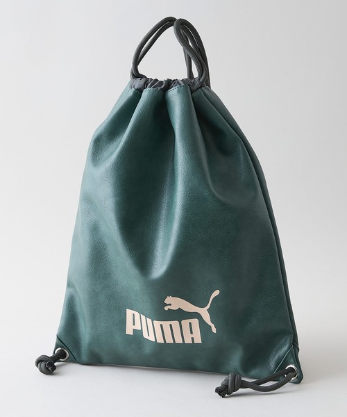 PUMA(プーマ)の「【PUMA/プーマ】【PUレザー 高見え】ビンテージPUナップサック 巾着バッグ メンズ レディース レトロ ストリート y2k スポーツミックス 古着風 おしゃれ(バックパック/リュック・メンズ・ブラウン/グリーン/ブラック・FREE)」の16枚目の写真