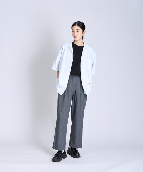 CHROME（クローム）の「［ CHROME / クローム ］LSC SHIRT WIDE FIT OG LOGO / ライムストーン ケーブ シャツ ワイド フィット オージー ロゴ 接触冷感 空間冷却 鍾乳洞 開襟シャツ（シャツ/ブラウス・メンズ・ホワイト/ブラック・XL/L/M）」の22枚目の写真