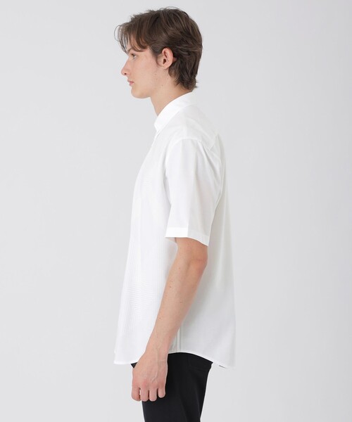 BLACK LABEL CRESTBRIDGE(ブラックレーベル・クレストブリッジ)の「シャドーチェックフロントジャージーシャツ(シャツ/ブラウス・メンズ・ネイビー/ブラック/ブルー/オフホワイト・L/S/M/XL)」の6枚目の写真