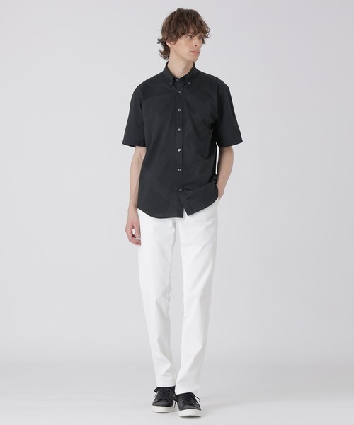 BLACK LABEL CRESTBRIDGE(ブラックレーベル・クレストブリッジ)の「シャドーチェックフロントジャージーシャツ(シャツ/ブラウス・メンズ・ネイビー/ブラック/ブルー/オフホワイト・L/S/M/XL)」の11枚目の写真
