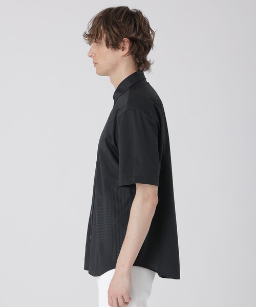 BLACK LABEL CRESTBRIDGE(ブラックレーベル・クレストブリッジ)の「シャドーチェックフロントジャージーシャツ(シャツ/ブラウス・メンズ・ネイビー/ブラック/ブルー/オフホワイト・L/S/M/XL)」の12枚目の写真