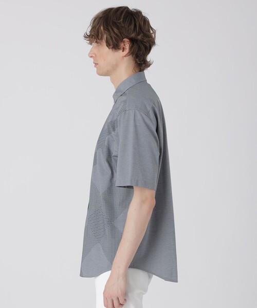 BLACK LABEL CRESTBRIDGE(ブラックレーベル・クレストブリッジ)の「シャドーチェックフロントジャージーシャツ(シャツ/ブラウス・メンズ・ネイビー/ブラック/ブルー/オフホワイト・L/S/M/XL)」の17枚目の写真