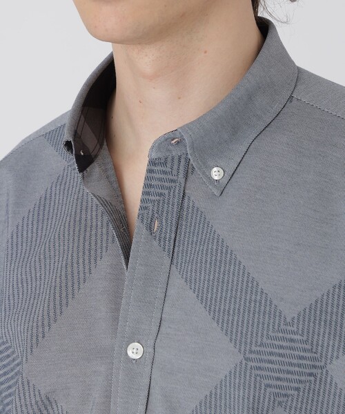 BLACK LABEL CRESTBRIDGE(ブラックレーベル・クレストブリッジ)の「シャドーチェックフロントジャージーシャツ(シャツ/ブラウス・メンズ・ネイビー/ブラック/ブルー/オフホワイト・L/S/M/XL)」の19枚目の写真