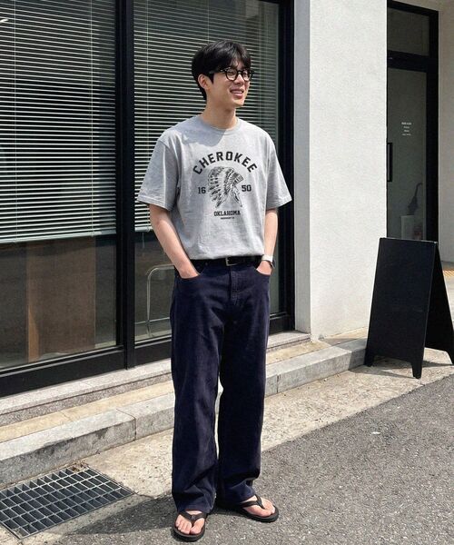 MODERMENT（モダーメント）の「ノーマルオーバーサイズ チェロキー 半袖Tシャツ [メランジ]（Tシャツ/カットソー・レディース・その他・1/2）」の6枚目の写真
