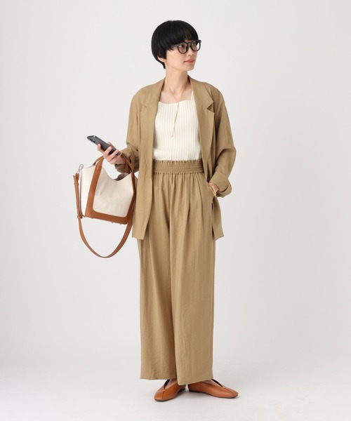 Elura（エルーラ）の「ショルダー付きキャンバスバッグ/646462（ショルダーバッグ・レディース・ブラウン系その他2/ブラック・FREE）」の15枚目の写真