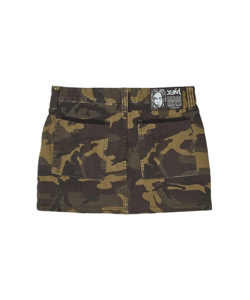 X-girl(エックスガール)の「MULTI POCKET MINI SKIRT(スカート・レディース・ブラック/カモフラージュ・S/M)」の17枚目の写真