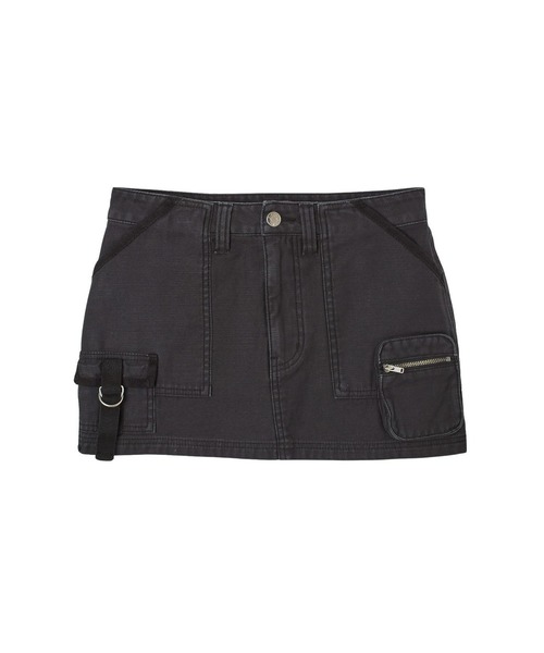 X-girl(エックスガール)の「MULTI POCKET MINI SKIRT(スカート・レディース・ブラック/カモフラージュ・S/M)」の18枚目の写真