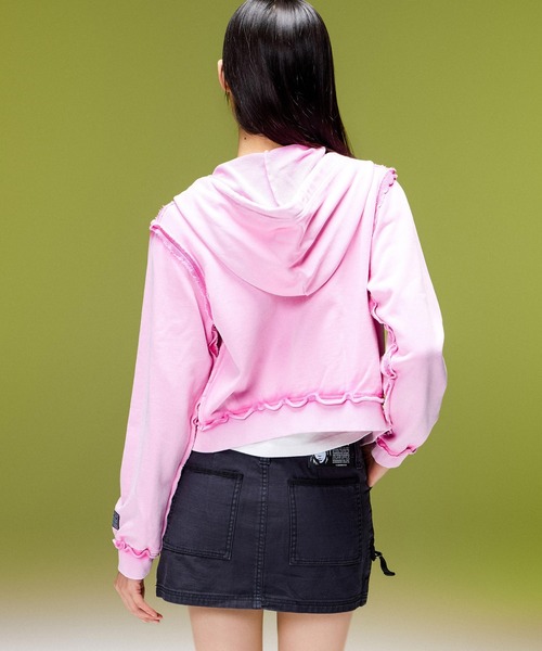 X-girl(エックスガール)の「MULTI POCKET MINI SKIRT(スカート・レディース・ブラック/カモフラージュ・S/M)」の9枚目の写真