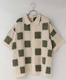 LOWRYS FARM（ローリーズファーム）の「【LFM(U)】クロシェアミニットシャツＳＳ　 859597（シャツ/ブラウス）」