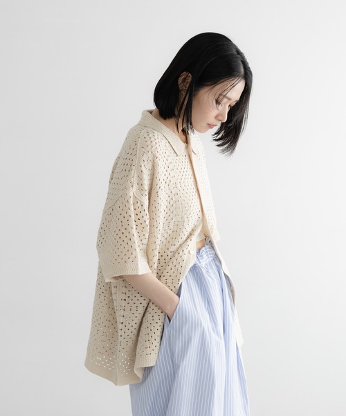 LOWRYS FARM(ローリーズファーム)の「【LFM(U)】クロシェアミニットシャツSS 859597(シャツ/ブラウス・メンズ・ブラウン/アイボリー/ホワイト系その他2・MEDIUM/LARGE)」の15枚目の写真