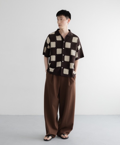 LOWRYS FARM(ローリーズファーム)の「【LFM(U)】クロシェアミニットシャツSS 859597(シャツ/ブラウス・メンズ・ブラウン/アイボリー/ホワイト系その他2・MEDIUM/LARGE)」の19枚目の写真