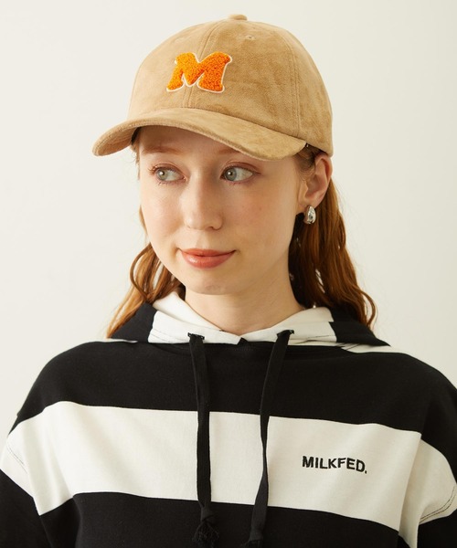 MILKFED.（ミルクフェド）の「INITIAL EMBROIDERED CAP（キャップ・レディース・ベージュ/ブラック/ネイビー・ONE SIZE）」の2枚目の写真