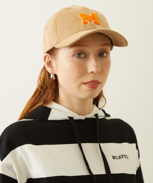 MILKFED.（ミルクフェド）の「INITIAL EMBROIDERED CAP（キャップ・レディース・ベージュ/ブラック/ネイビー・ONE SIZE）」の4枚目の写真