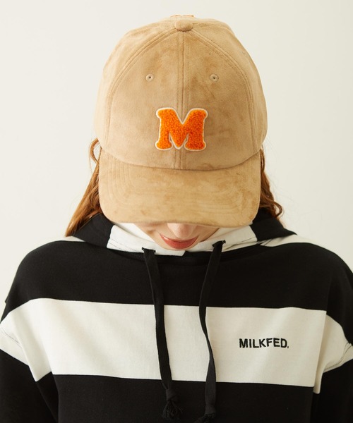 MILKFED.（ミルクフェド）の「INITIAL EMBROIDERED CAP（キャップ・レディース・ベージュ/ブラック/ネイビー・ONE SIZE）」の5枚目の写真