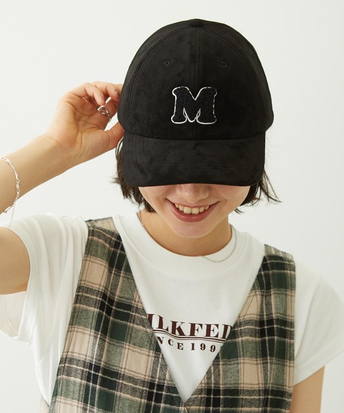 MILKFED.（ミルクフェド）の「INITIAL EMBROIDERED CAP（キャップ・レディース・ベージュ/ブラック/ネイビー・ONE SIZE）」の16枚目の写真