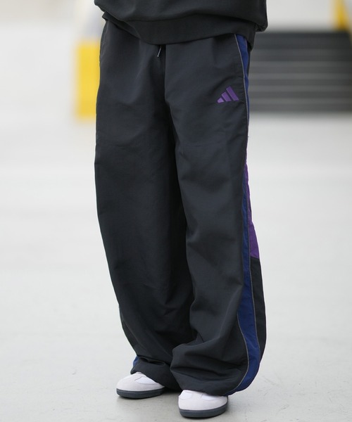 adidas(アディダス)の「adidas/アディダス ロングパンツ TR714(その他パンツ・メンズ・ダークグレー/ブラック×パープル・XL/L/M)」の2枚目の写真