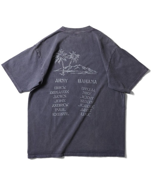 HOUSTON(ヒューストン)の「HOUSTON USED加工プリントTシャツ(COAST GUARD)(Tシャツ/カットソー・メンズ・サーモンピンク/ブラウン/ホワイト/ネイビー・XX-LARGE/X-LARGE/LARGE/MEDIUM)」の10枚目の写真