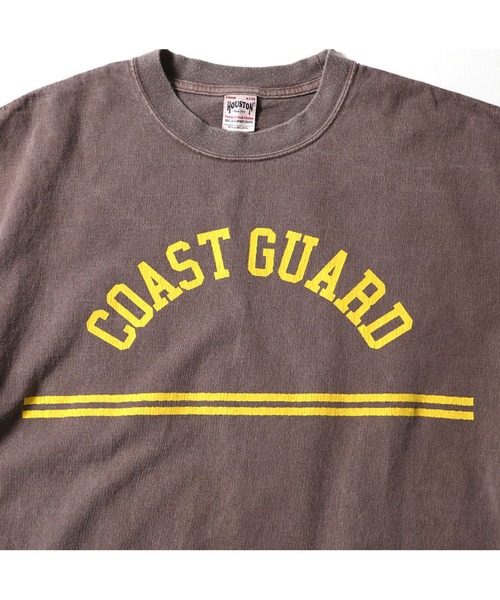 HOUSTON(ヒューストン)の「HOUSTON USED加工プリントTシャツ(COAST GUARD)(Tシャツ/カットソー・メンズ・サーモンピンク/ブラウン/ホワイト/ネイビー・XX-LARGE/X-LARGE/LARGE/MEDIUM)」の14枚目の写真