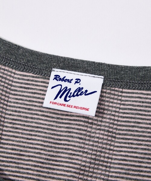 Robert P.Miller(ロバート ピー ミラー)の「【Robert P. Miller】パネルリブ タンクトップ / ボーダー アメカジ(タンクトップ・レディース・サックスブルー/ブラック/ピンク/ブラウン/チャコールグレー・フリー)」の6枚目の写真