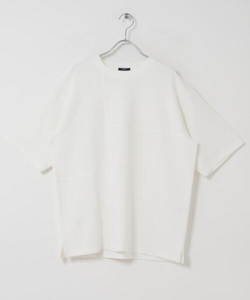 ITEMS URBANRESEARCH(アイテムズ アーバンリサーチ)の「シャドーパターンキリカエ半袖Tシャツ(Tシャツ/カットソー・メンズ・オリーブ/ブラック/ベージュ/ホワイト・LARGE/MEDIUM)」の11枚目の写真