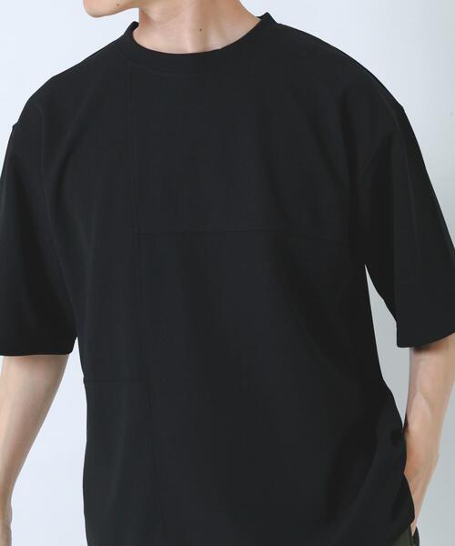 ITEMS URBANRESEARCH(アイテムズ アーバンリサーチ)の「シャドーパターンキリカエ半袖Tシャツ(Tシャツ/カットソー・メンズ・オリーブ/ブラック/ベージュ/ホワイト・LARGE/MEDIUM)」の13枚目の写真