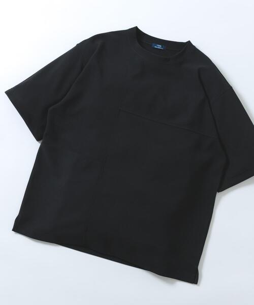ITEMS URBANRESEARCH(アイテムズ アーバンリサーチ)の「シャドーパターンキリカエ半袖Tシャツ(Tシャツ/カットソー・メンズ・オリーブ/ブラック/ベージュ/ホワイト・LARGE/MEDIUM)」の18枚目の写真