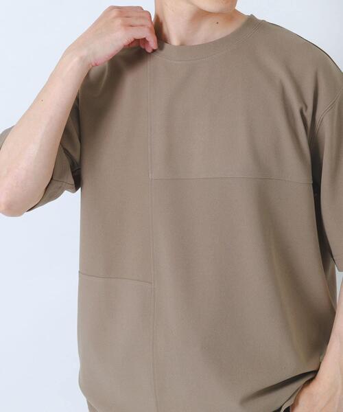 ITEMS URBANRESEARCH(アイテムズ アーバンリサーチ)の「シャドーパターンキリカエ半袖Tシャツ(Tシャツ/カットソー・メンズ・オリーブ/ブラック/ベージュ/ホワイト・LARGE/MEDIUM)」の21枚目の写真