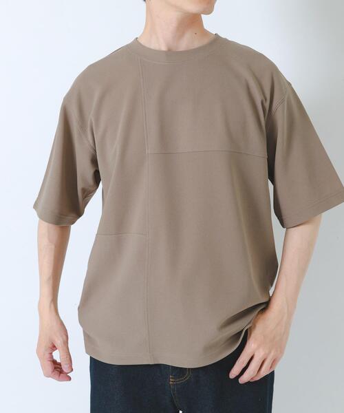 ITEMS URBANRESEARCH(アイテムズ アーバンリサーチ)の「シャドーパターンキリカエ半袖Tシャツ(Tシャツ/カットソー・メンズ・オリーブ/ブラック/ベージュ/ホワイト・LARGE/MEDIUM)」の22枚目の写真