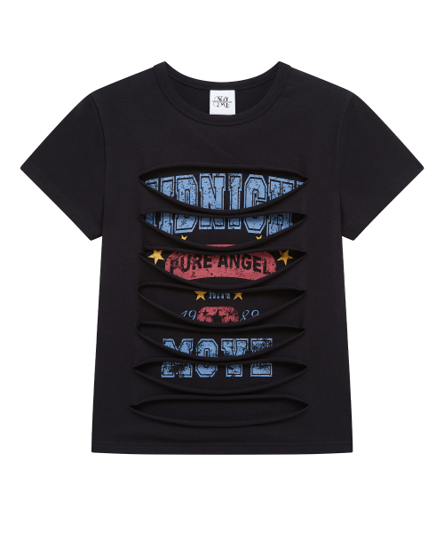 Midnight Move(ミッドナイトムーブ)の「3 damage t (black)(Tシャツ/カットソー・レディース・その他・FREE)」の1枚目の写真