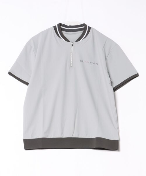 IRISHMAN(アイリッシュマン)の「【IRISHMAN/アイリッシュマン】【AURORA REFLECT】signature logo half zip mock neck pullover / 光るハーフジップモックネックプルオーバー(UNISEX)リフレクター(Tシャツ/カットソー・メンズ・ブルー/グレー/チャコールグレー・SMALL/MEDIUM/X-LARGE)」の12枚目の写真