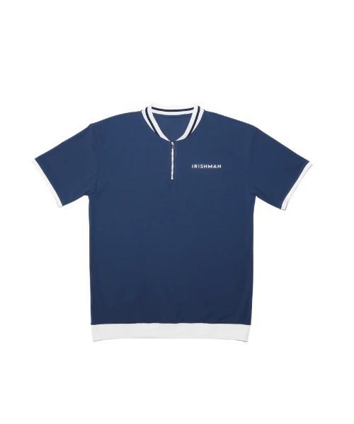 IRISHMAN(アイリッシュマン)の「【IRISHMAN/アイリッシュマン】【AURORA REFLECT】signature logo half zip mock neck pullover / 光るハーフジップモックネックプルオーバー(UNISEX)リフレクター(Tシャツ/カットソー・メンズ・ブルー/グレー/チャコールグレー・SMALL/MEDIUM/X-LARGE)」の7枚目の写真