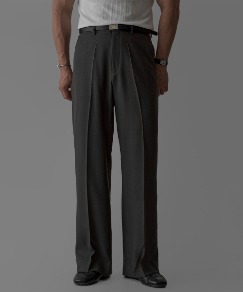 BOWLOW PRODUCT（バウロープロダクト）の「サマーセミフレアスラックス[チャコール]（スラックス・メンズ・その他・MEDIUM/LARGE/X-LARGE）」の3枚目の写真